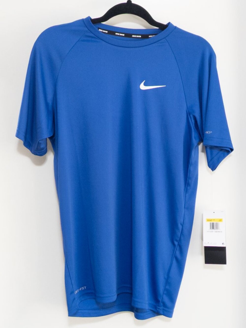 NWT Nike Men's Dri-FIT UPF 40+ Hydroguard Swim Tee Blue Size Small Activewear